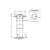 Stavarmatur drivstoff Ø80 mm